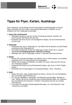 Tipps für Flyer, Karten, Aushänge